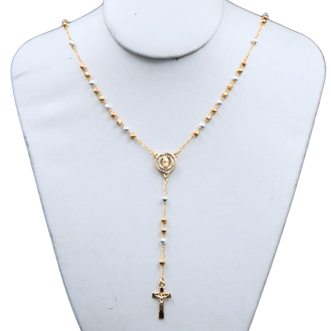 Rosario con medalla de virgen