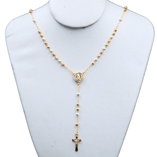 Rosario con medalla de virgen